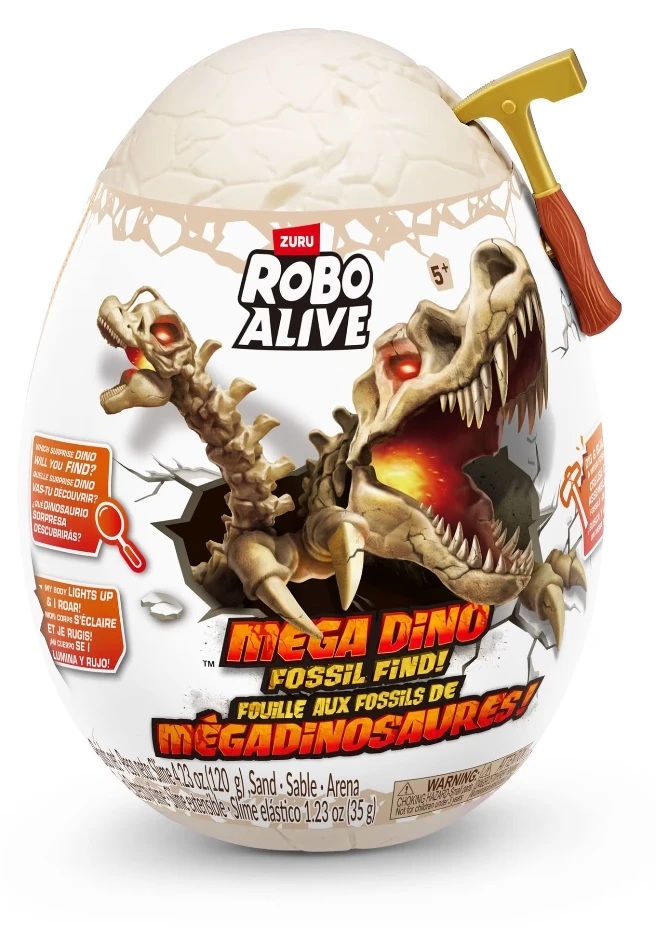 Brand new Robo Alive Mega Dino Fossil Find Dinosaur Egg