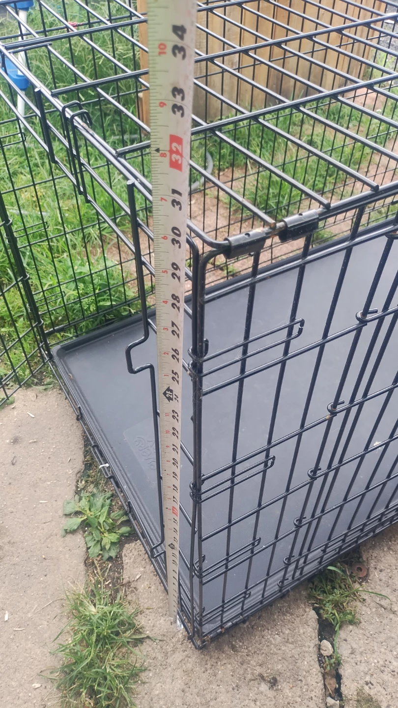 Black Wire Dog Crate with Tray - photo 3