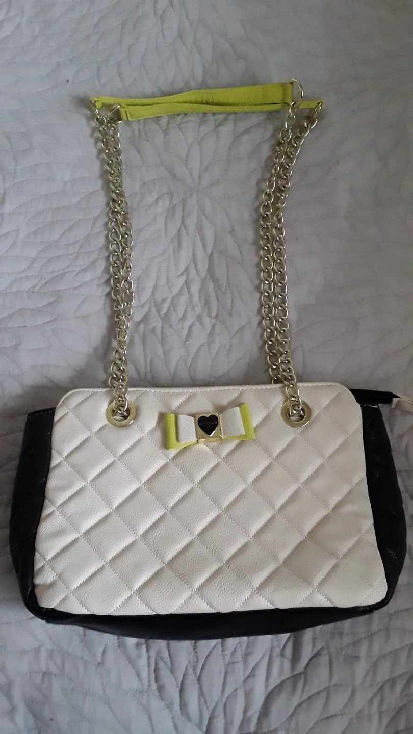 Betsey Johnson Quilted Bow Handbag