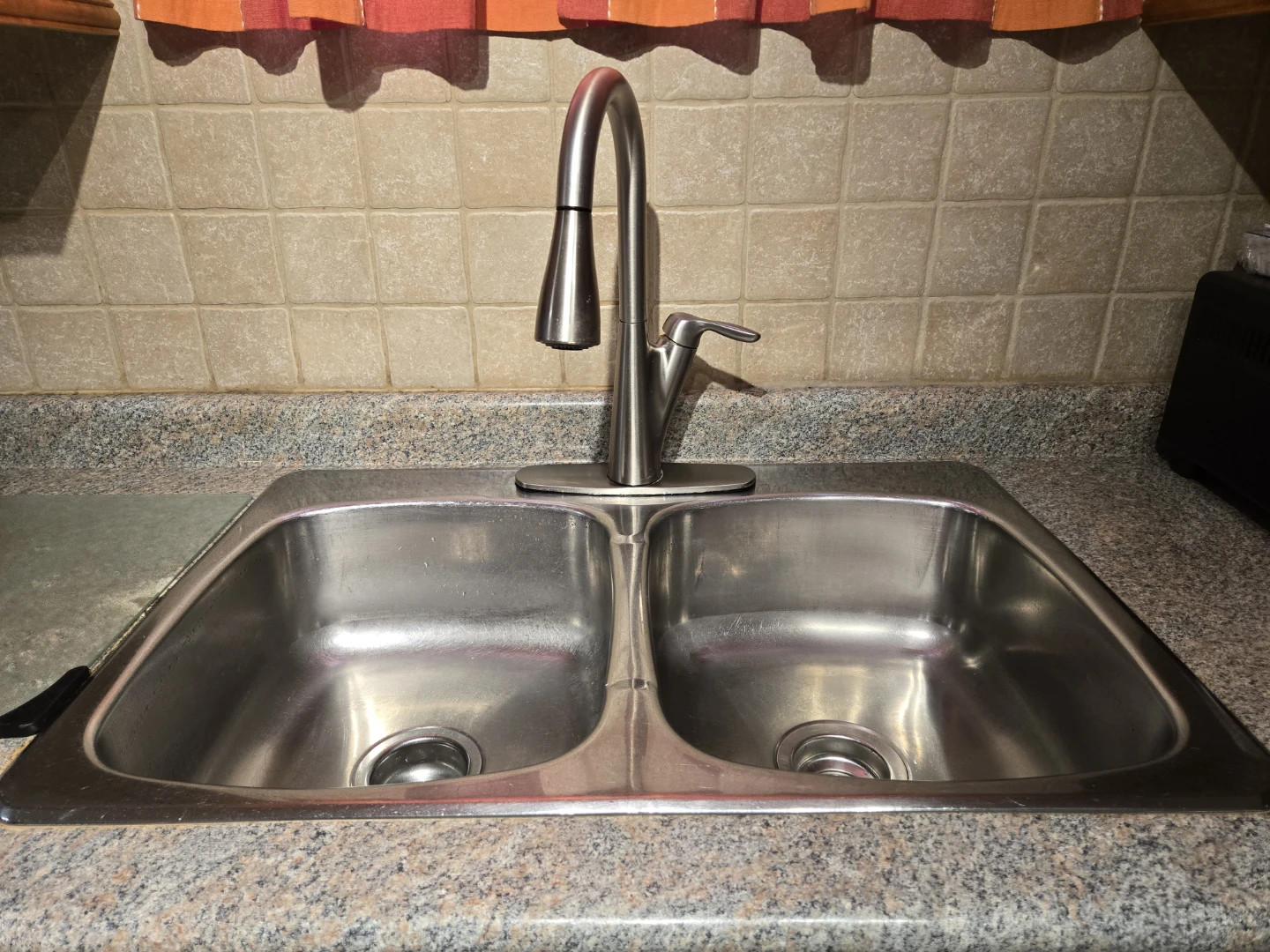 Stainless steel top mount double basin sink