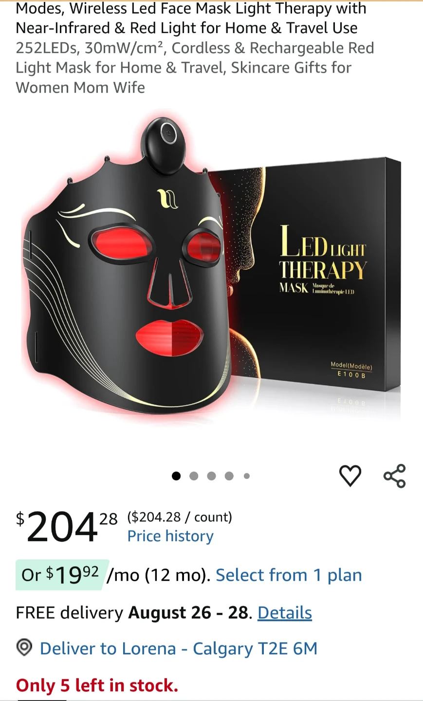 LED Light Therapy Mask - photo 3