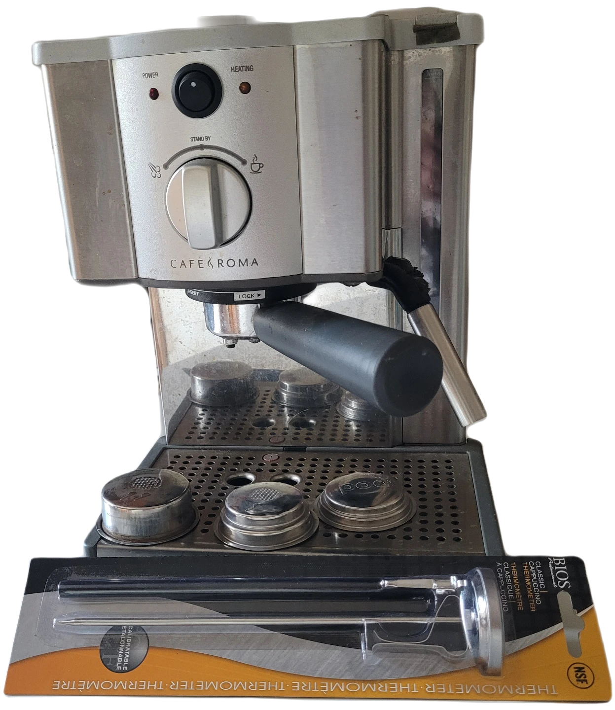 Cafe Roma Espresso Machine with Bios Thermometer