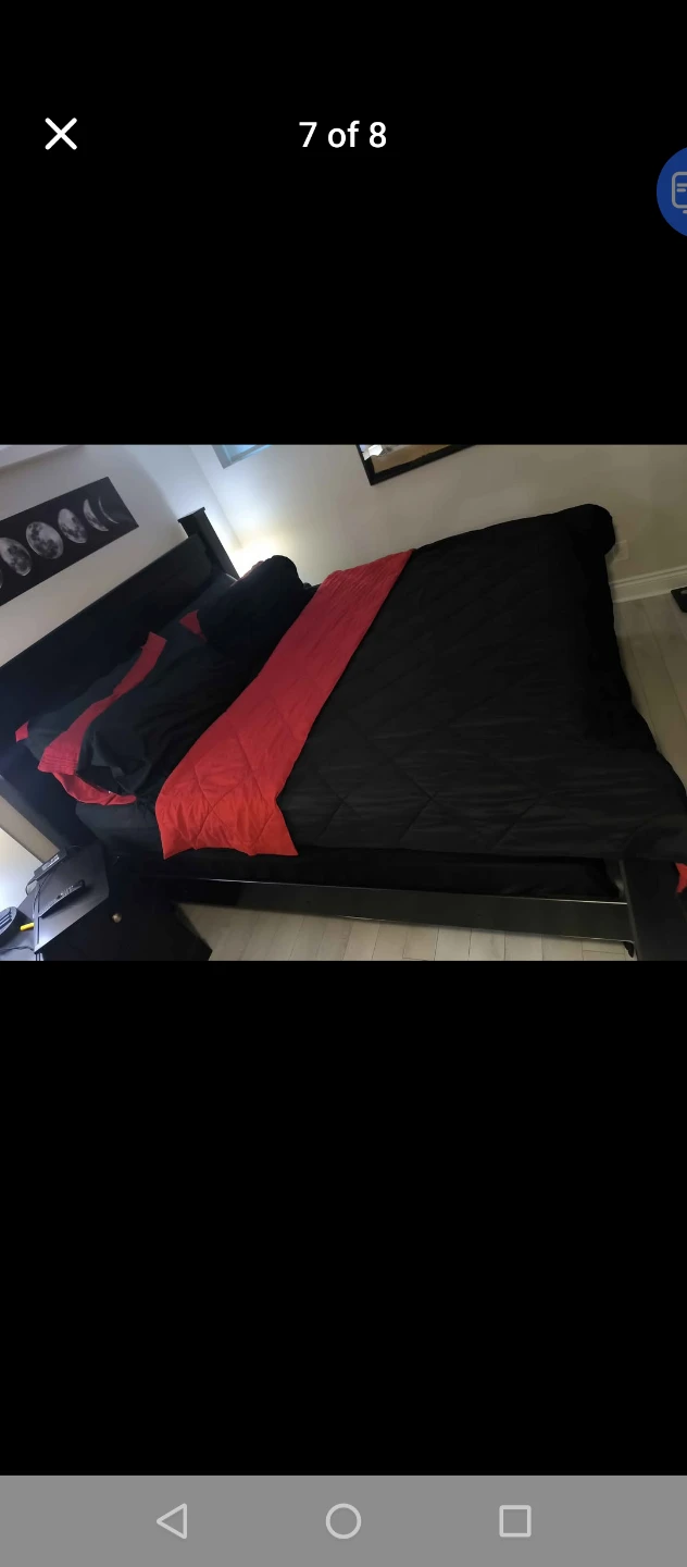 King size bed frame, Brand: Ashley shay - photo 3