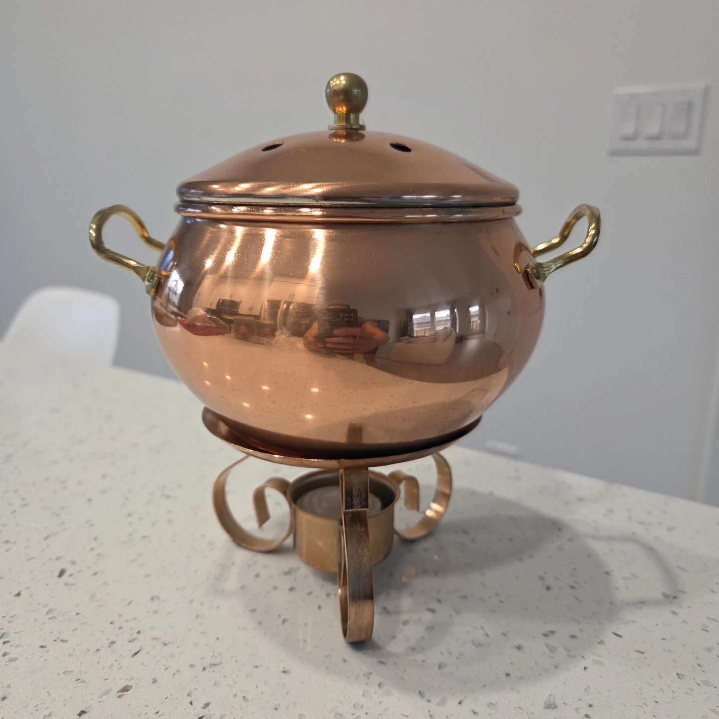 Copper Potpourri Warmer with Stand - photo 3