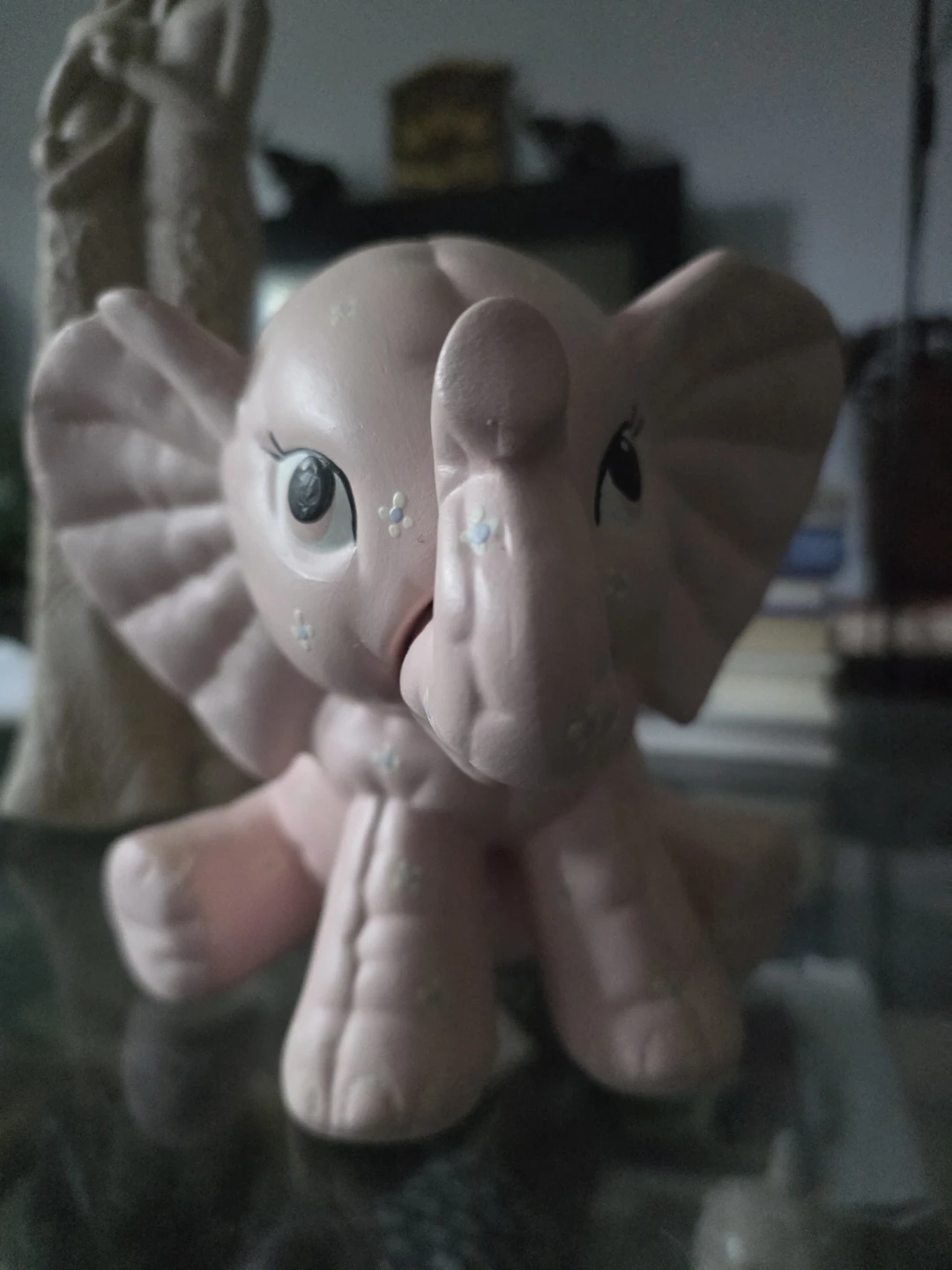Pink Elephant Figurine