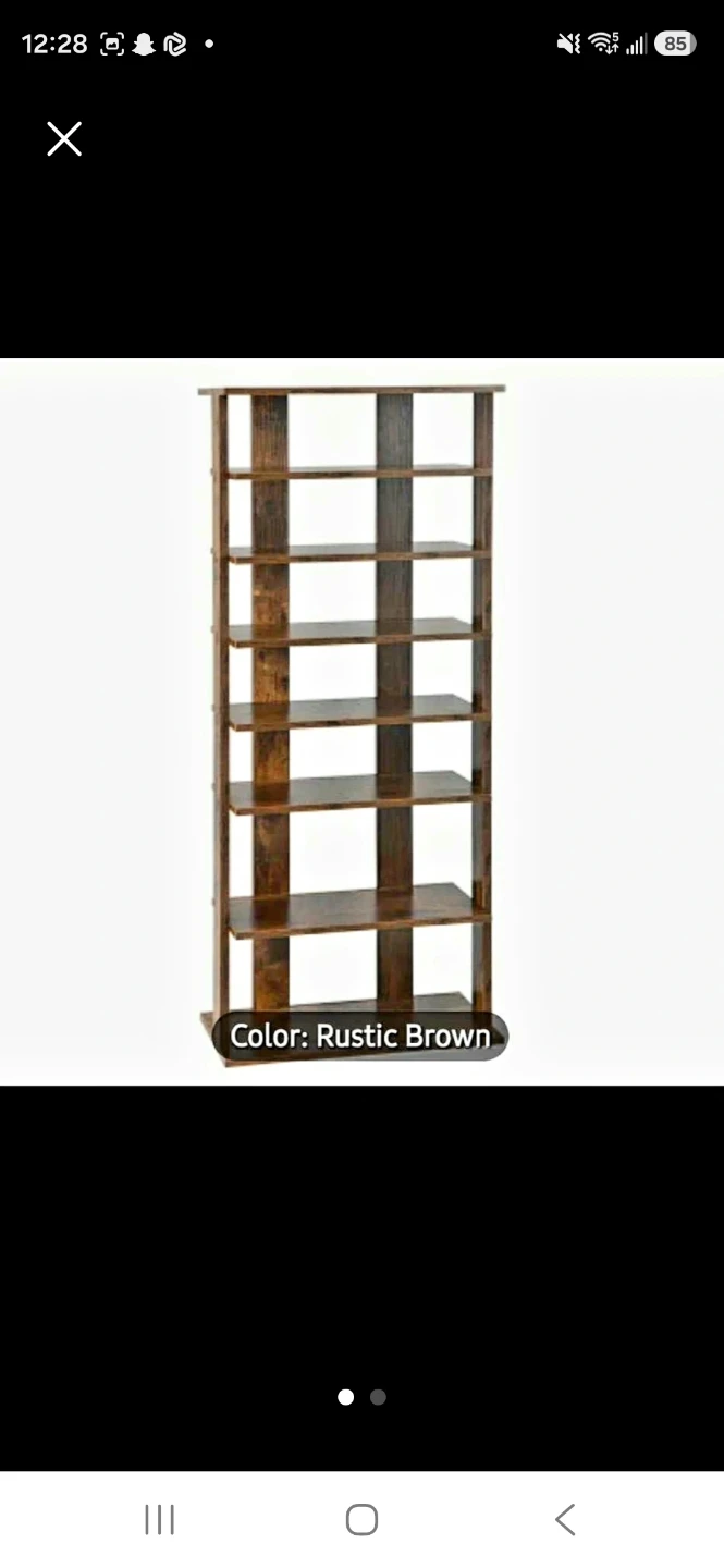 Rustic Brown Bookshelf or shoe shelf