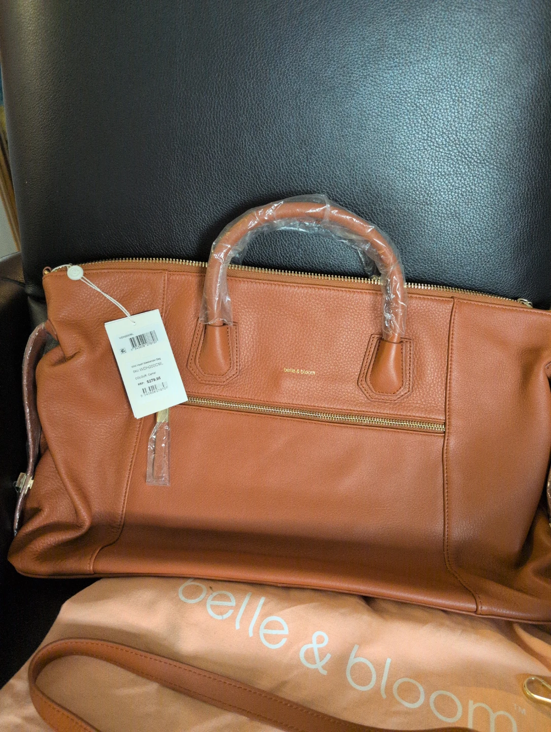 Belle & Bloom "The Weekender"  Leather