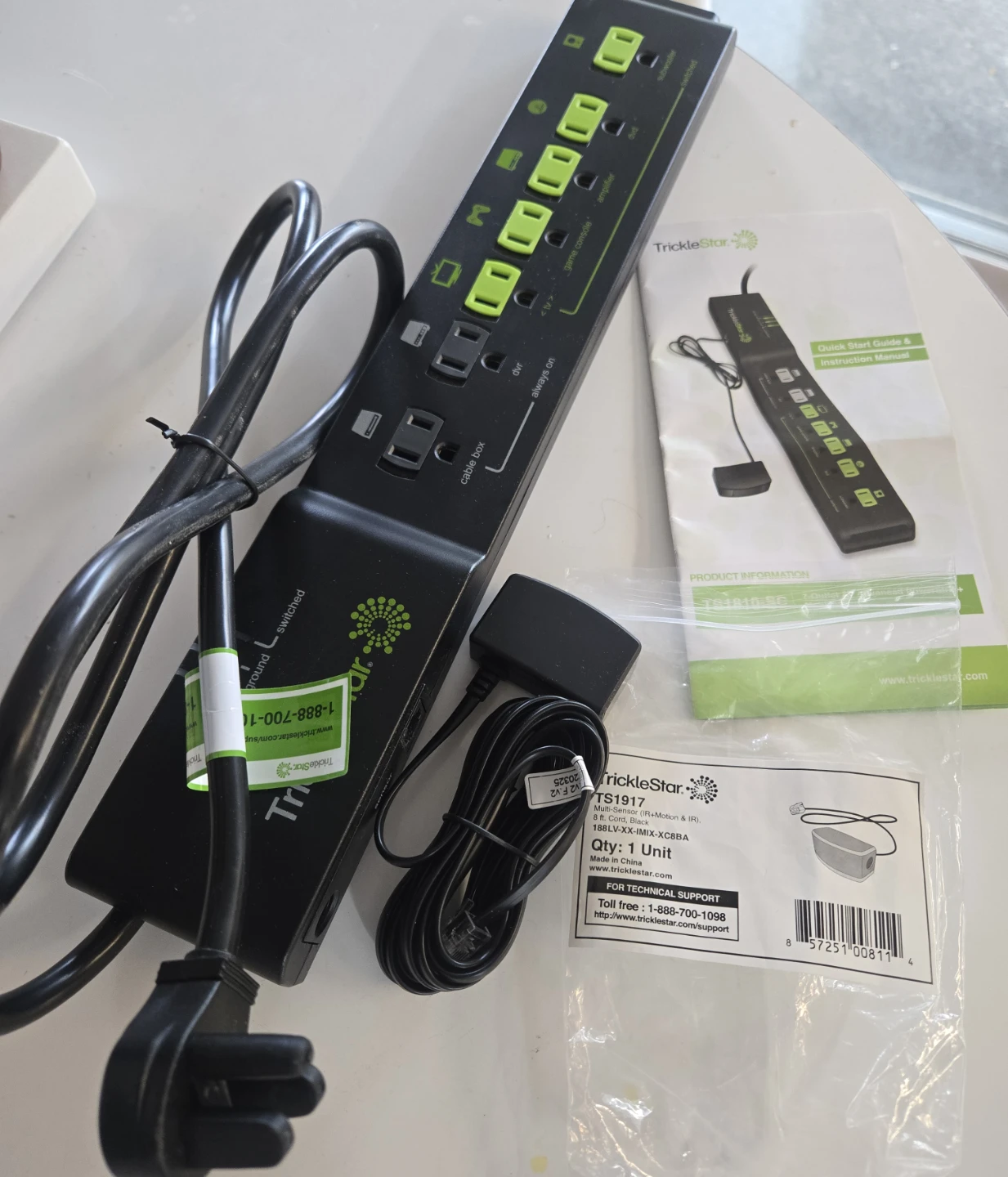 TrickleStar TS1810-SC 7-Outlet Power Strip+