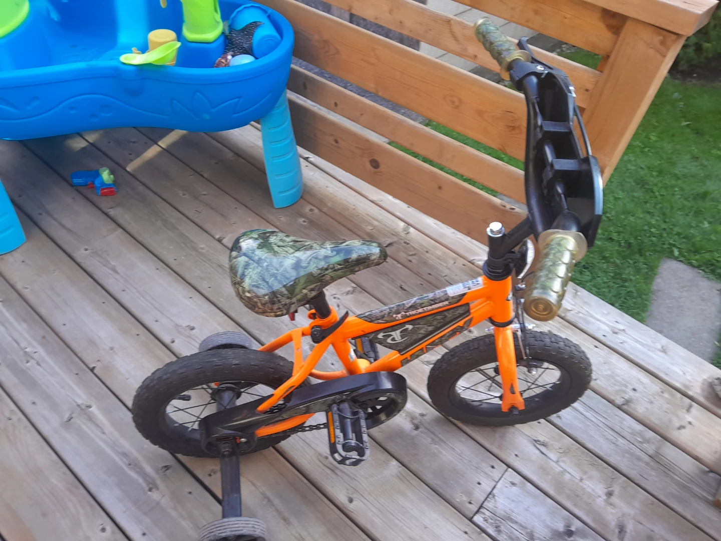 12" Orange Kids Bicycle with Camo Accents - photo 3