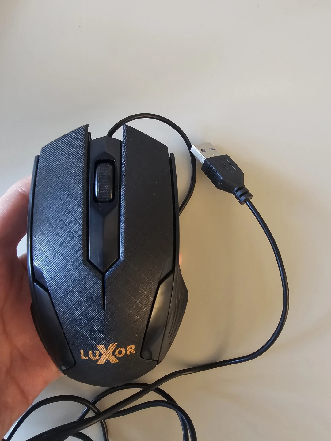 Luxor Black Wired USB gaming Mouse
