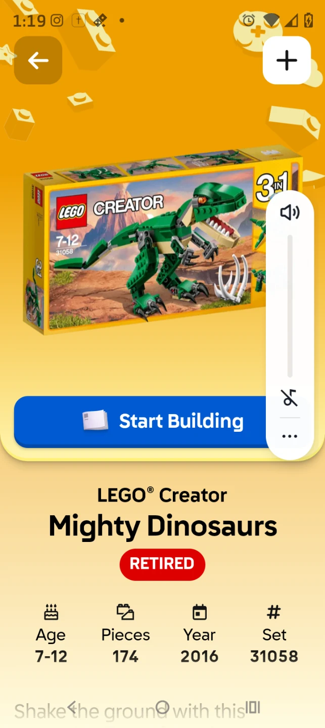 LEGO Creator Mighty Dinosaurs 31058