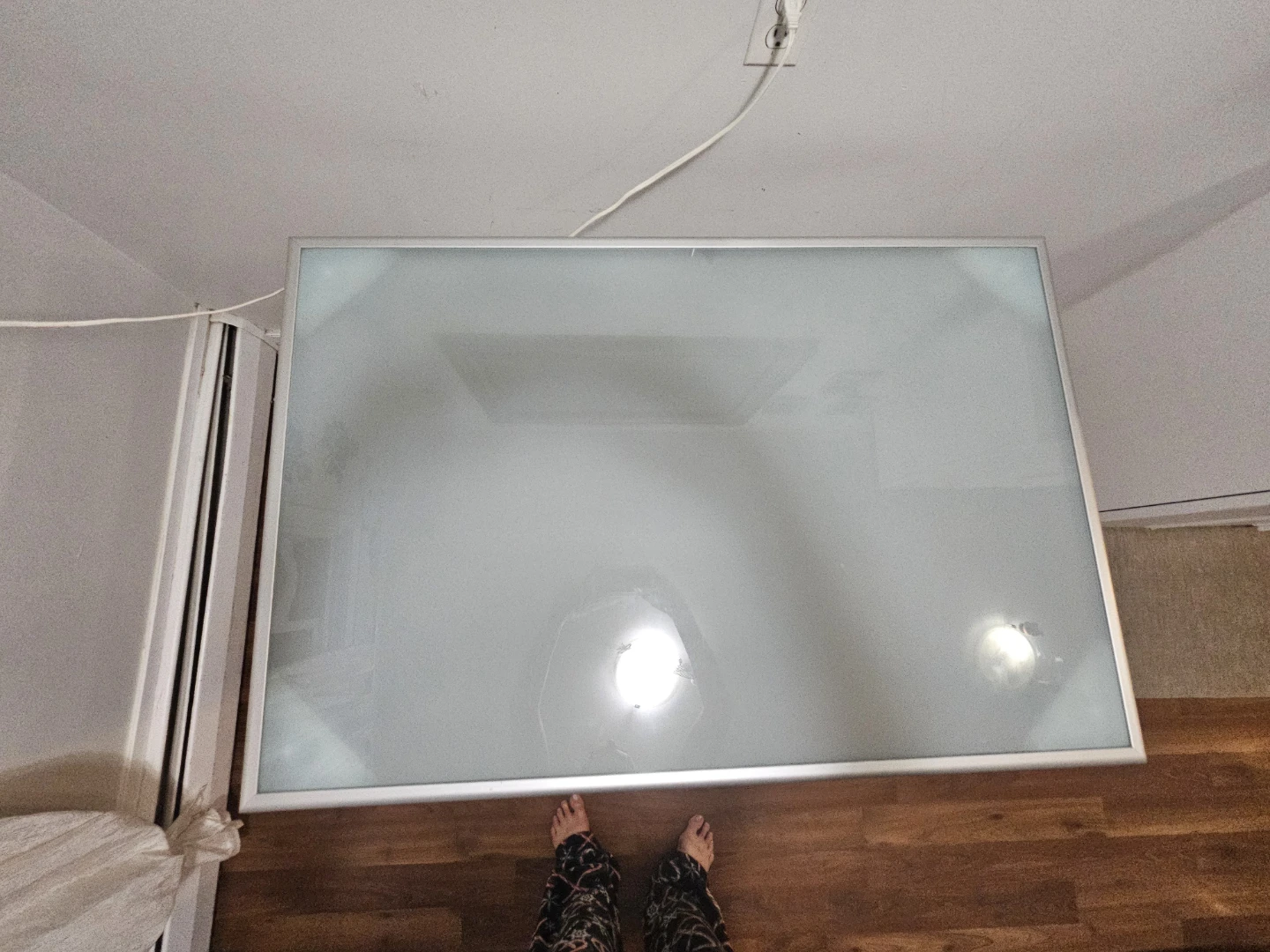 IKEA GALANT Frosted Glass Desk – Great Condition! - photo 4