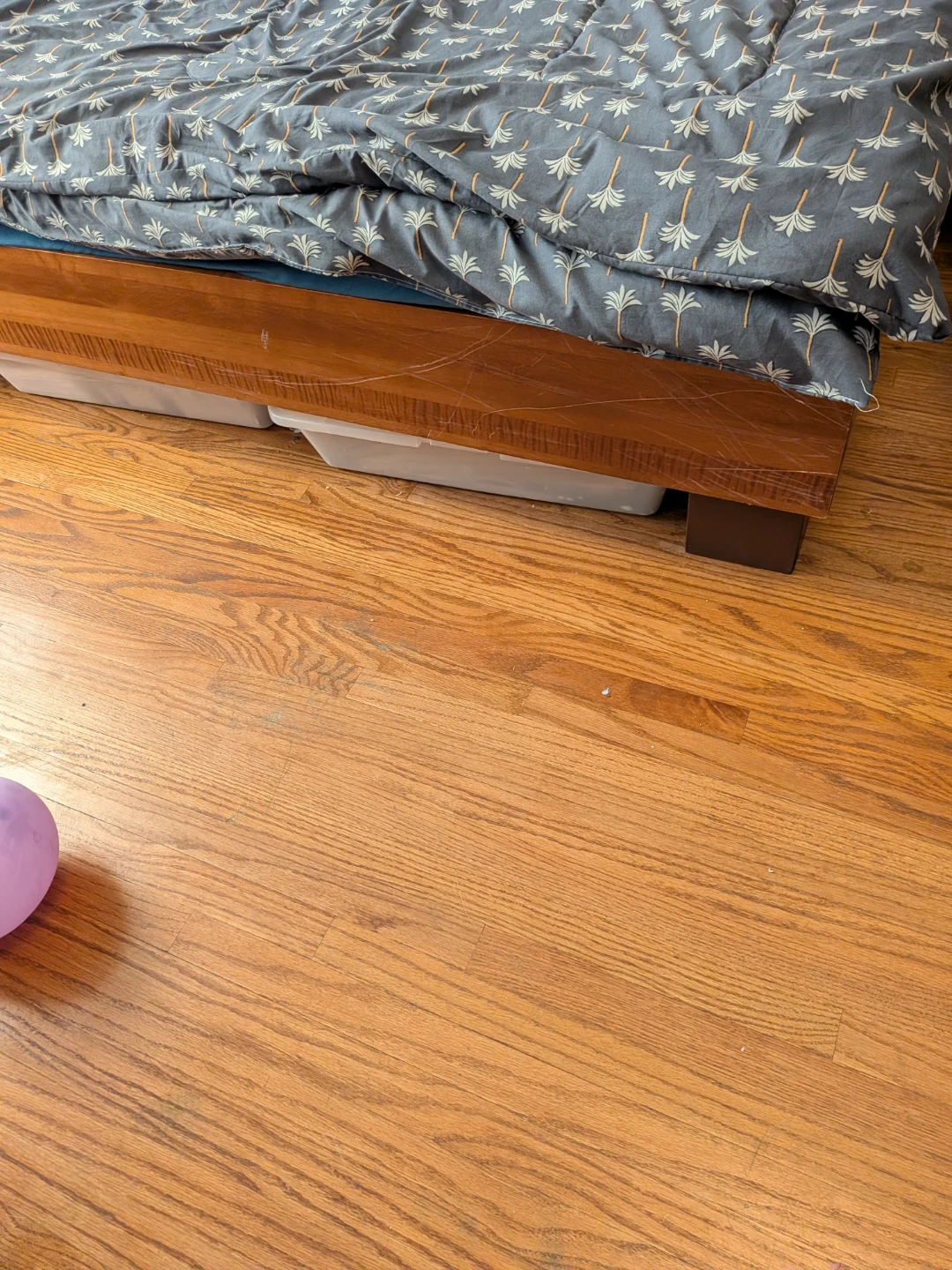 Wooden Twin Bed Frame with Under-Bed Storage - photo 2