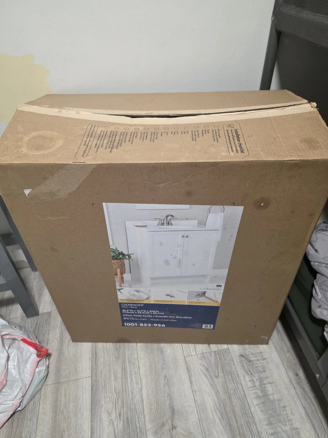 ClearMont White 2-Piece Vanity Combo
