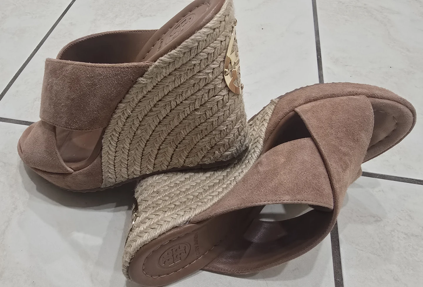 Original Tory Burch Espadrille Wedge Sandals size 5 - photo 3