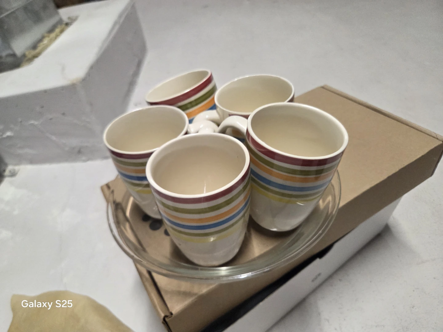 Farm Boy Coffee Cup Set 5 with glass plate round - photo 2