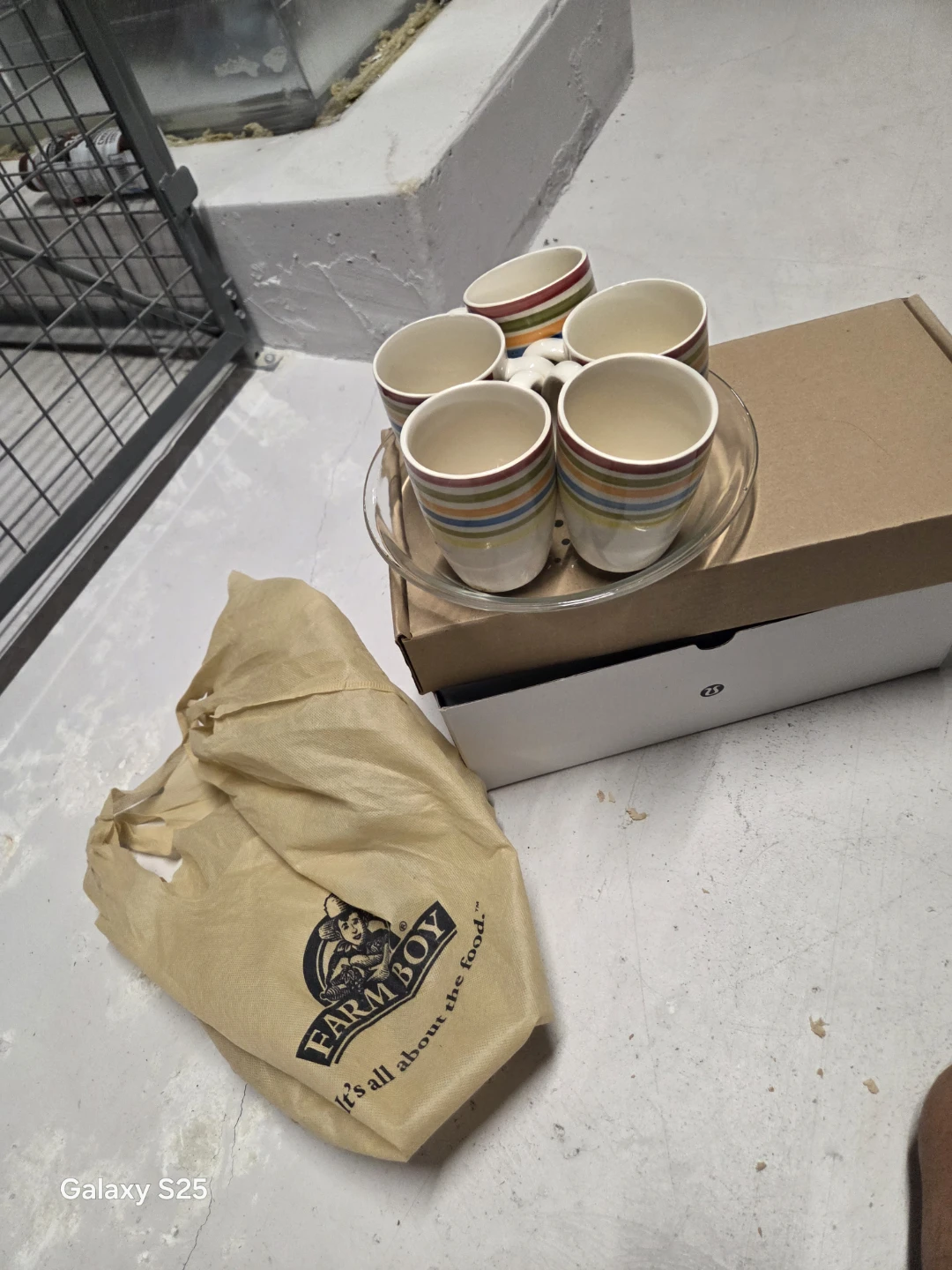 Farm Boy Coffee Cup Set 5 with glass plate round - photo 4