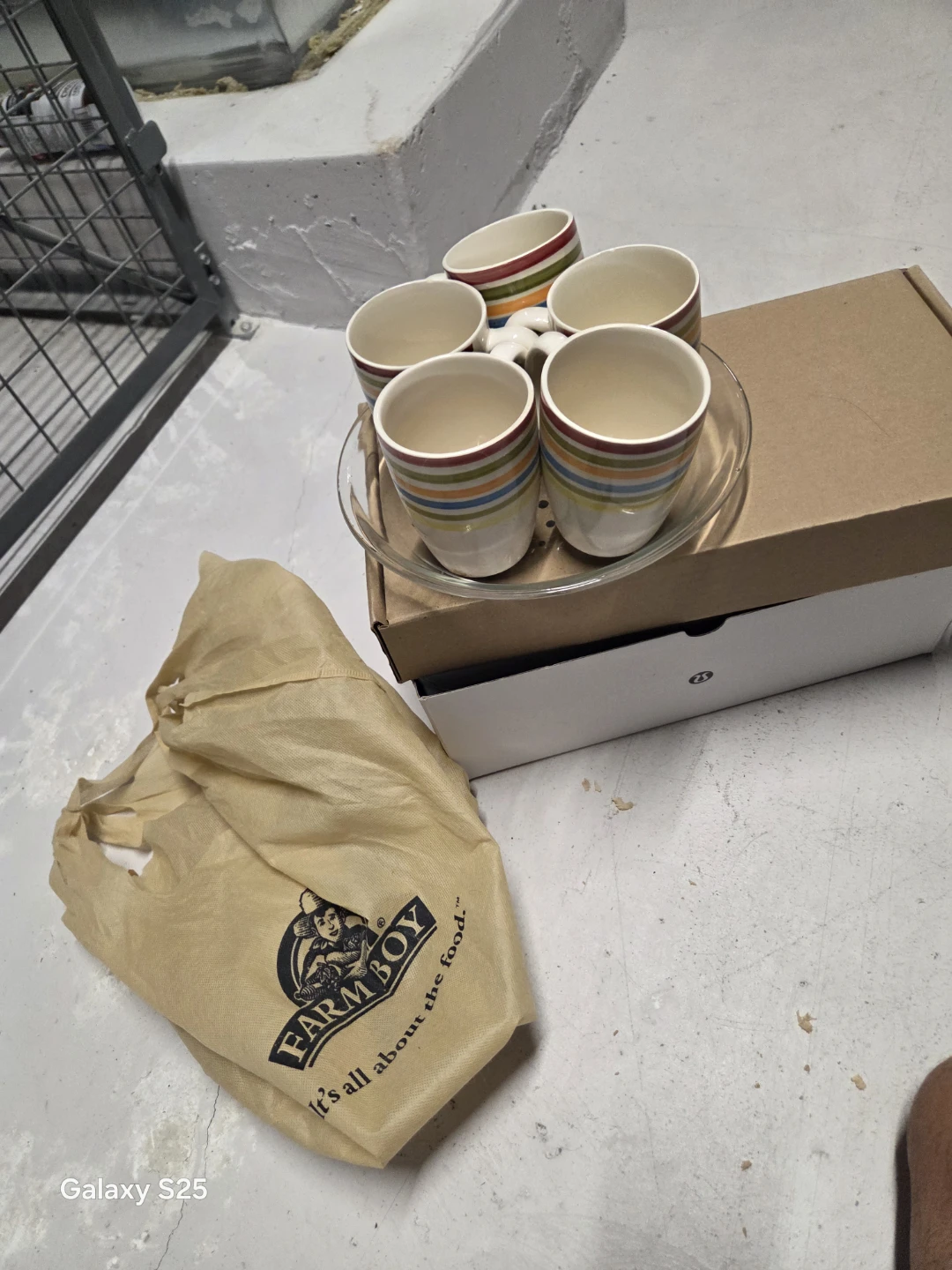 Farm Boy Coffee Cup Set 5 with glass plate round - photo 5