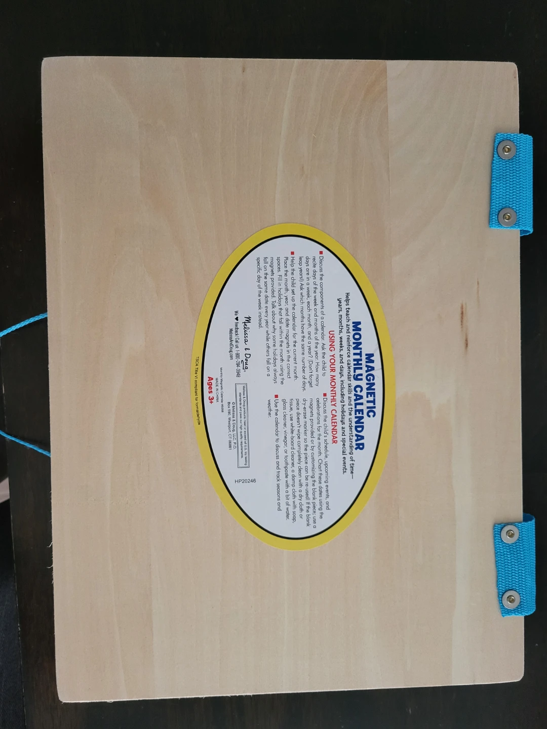 Melissa&Doug Wooden Monthly Magnetic Calendar (127 pcs) - photo 3