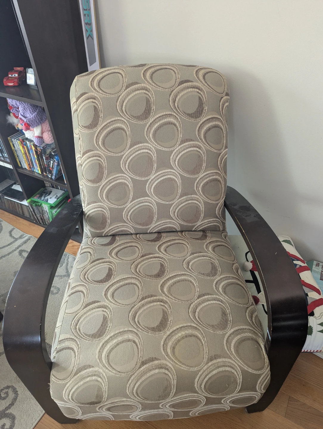 Accent Armchair with Geometric Pattern
