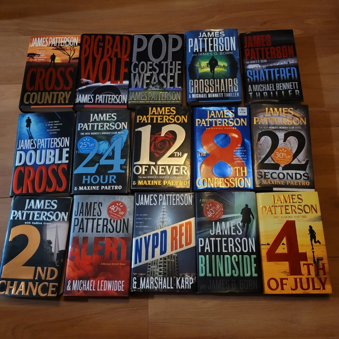 Collection of James Patterson Thriller Books