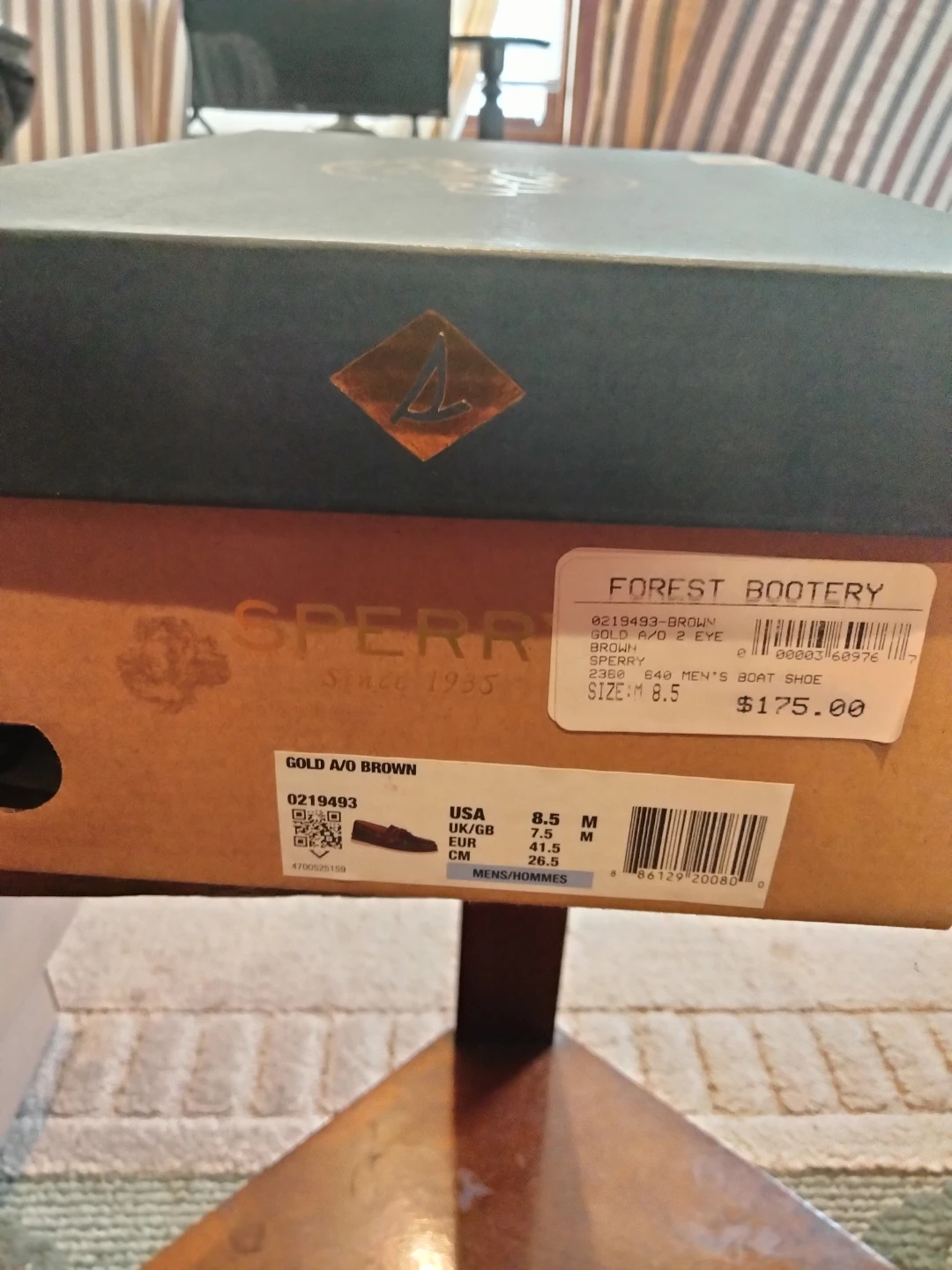 Sperry Gold cup A/O Brown leather Men's Boat Shoes Size 8.5 - photo 2