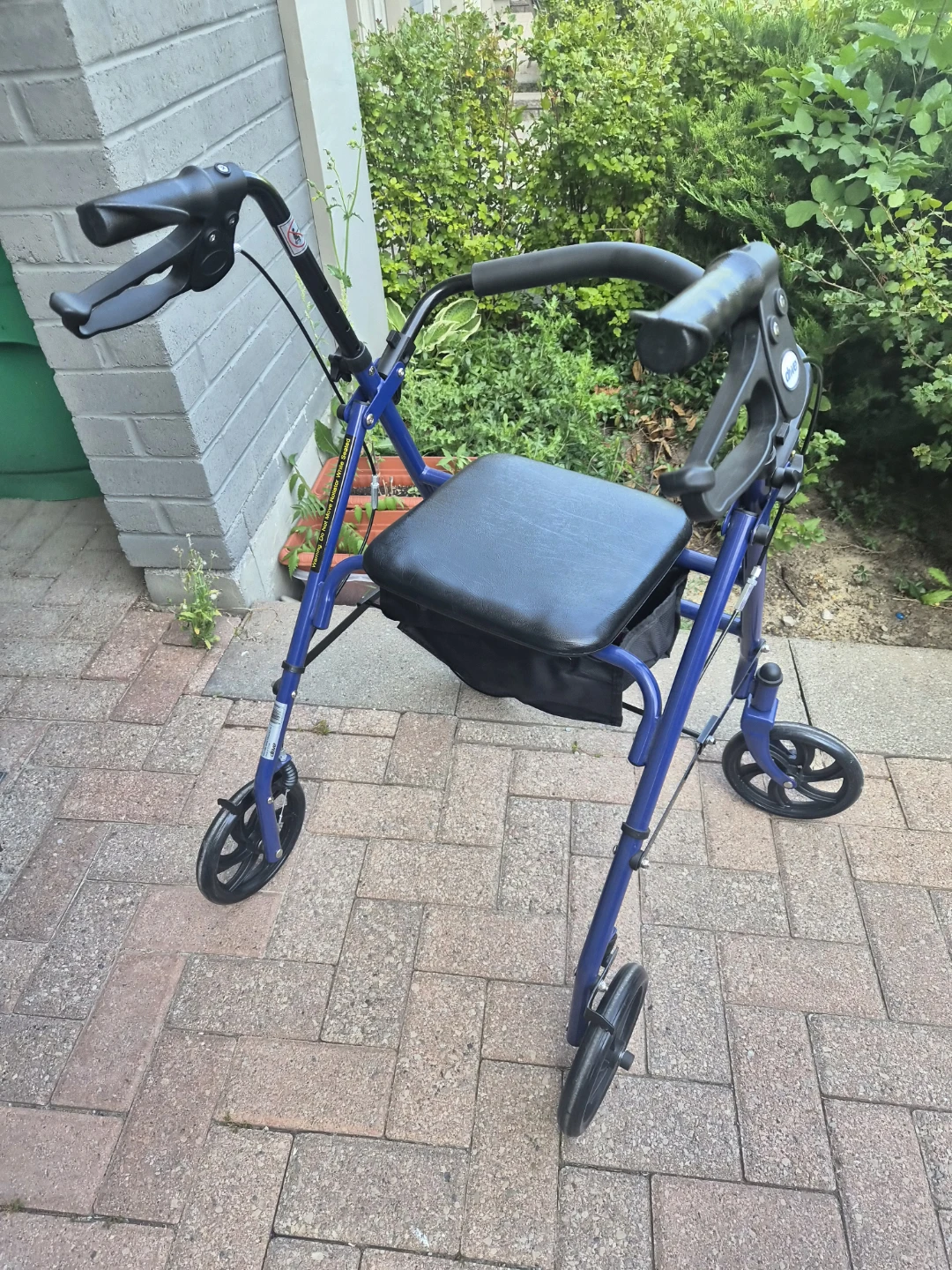 Drive Blue Rollator Walker with Seat