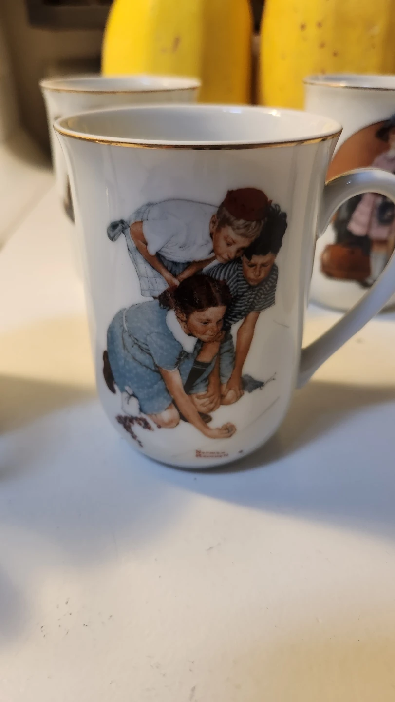 Norman Rockwell Ceramic Mugs 1981 (Set of 6) - photo 2