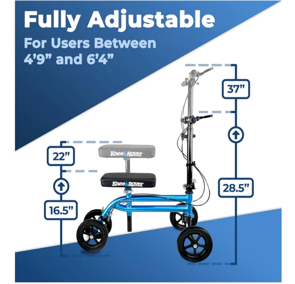 KneeRover Fully Adjustable Knee Scooter Walker - photo 2