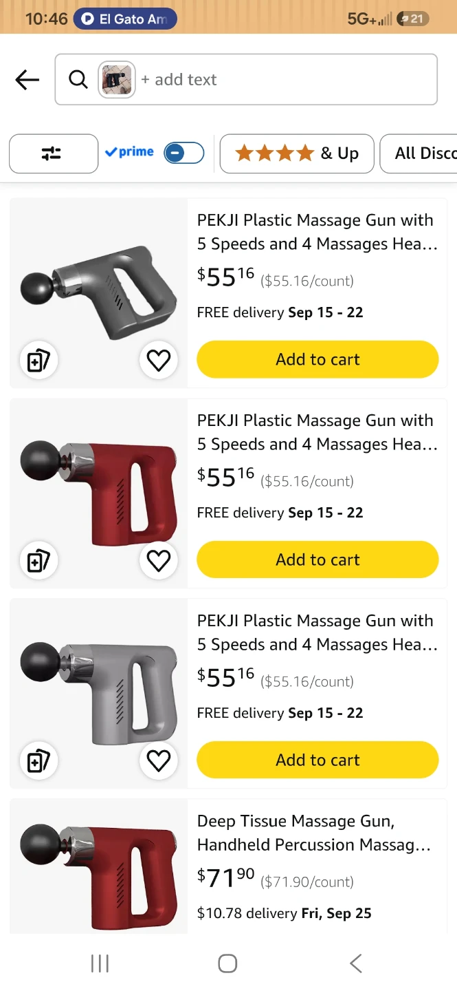 Black Massage Gun with USB-C Charging