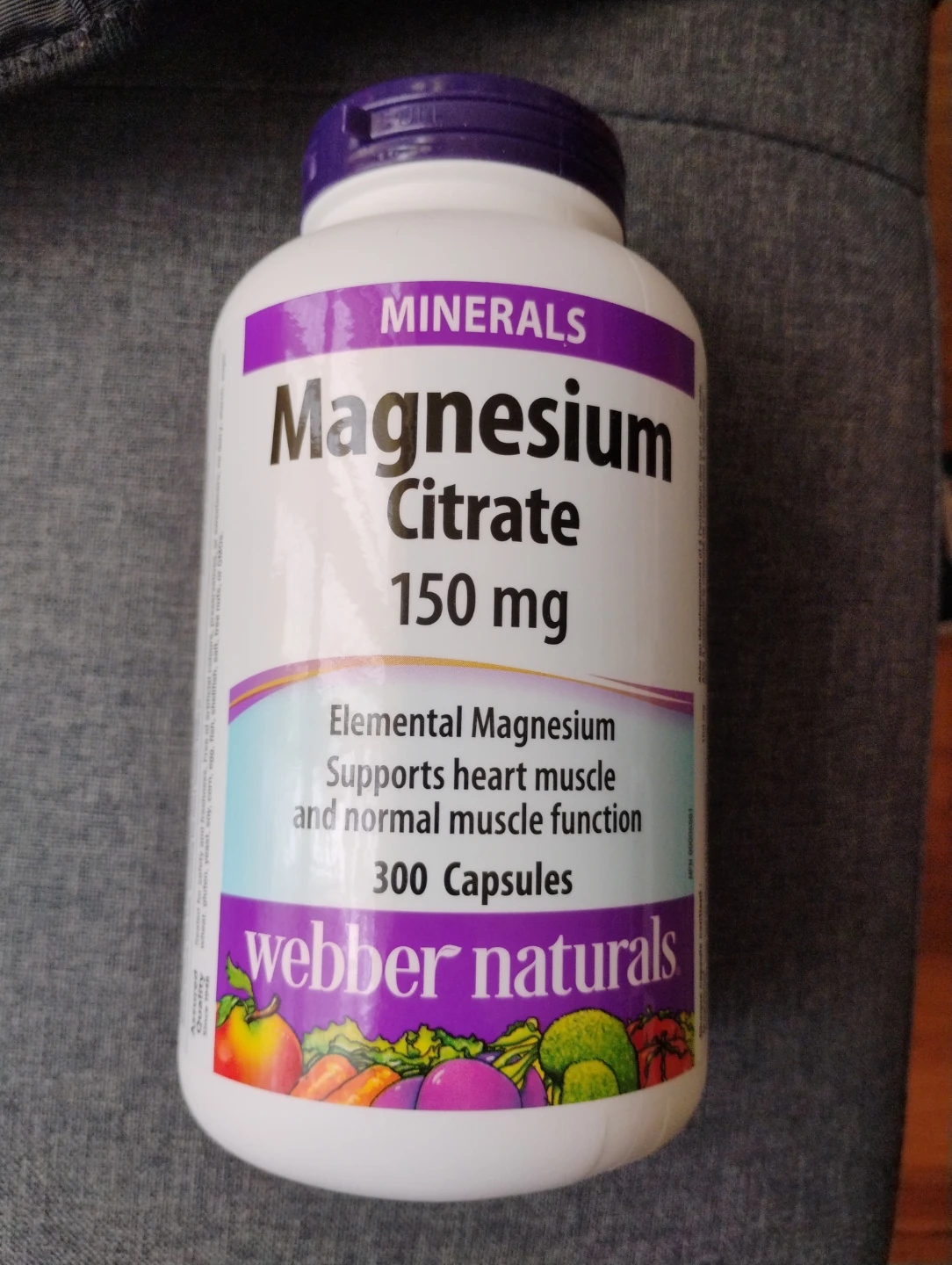 New 300 count Webber Naturals Magnesium Citrate Capsules