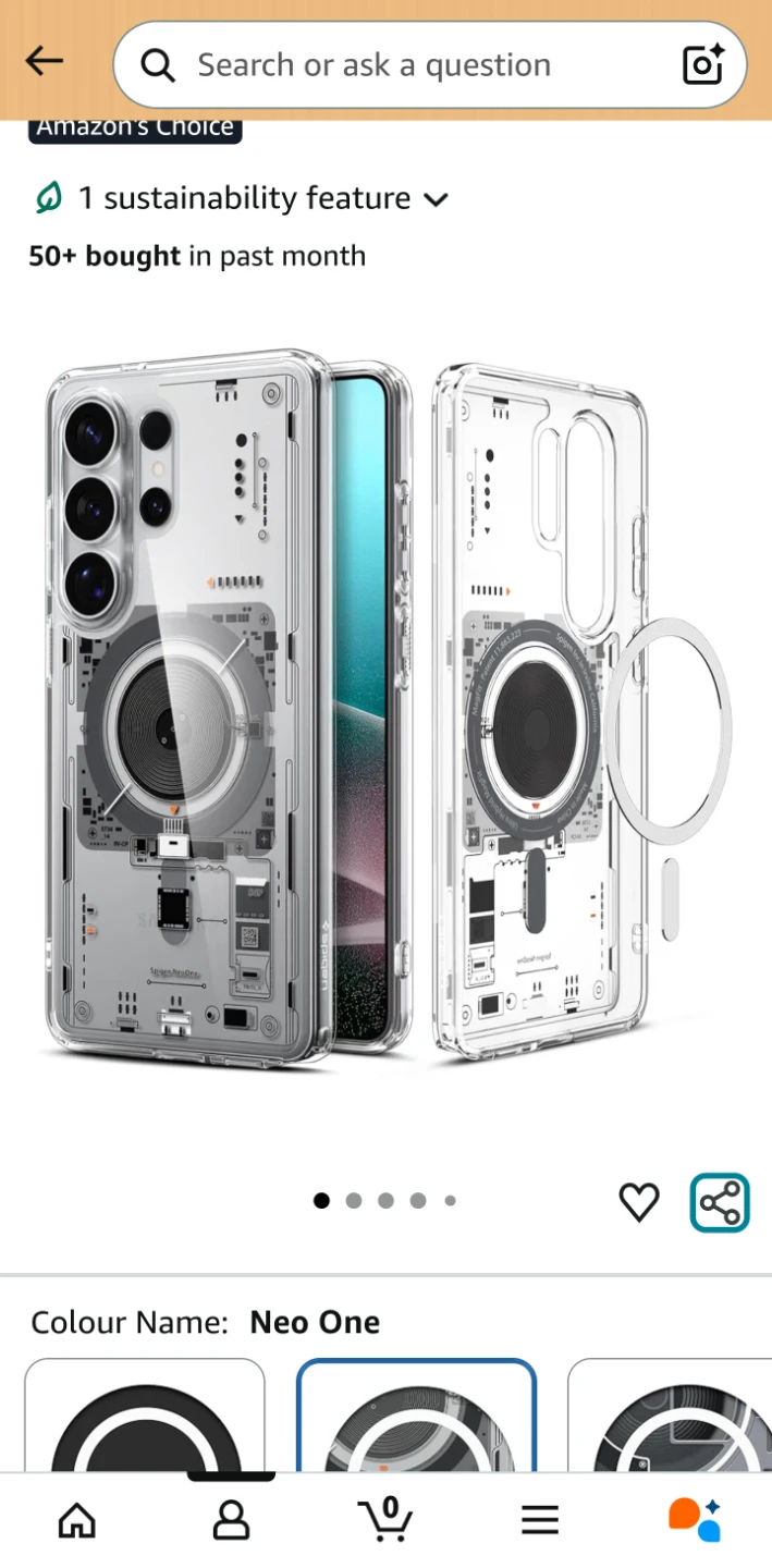 Samsung S26 Ultra - Spigen Ultra Hybrid MagSafe Clear Case