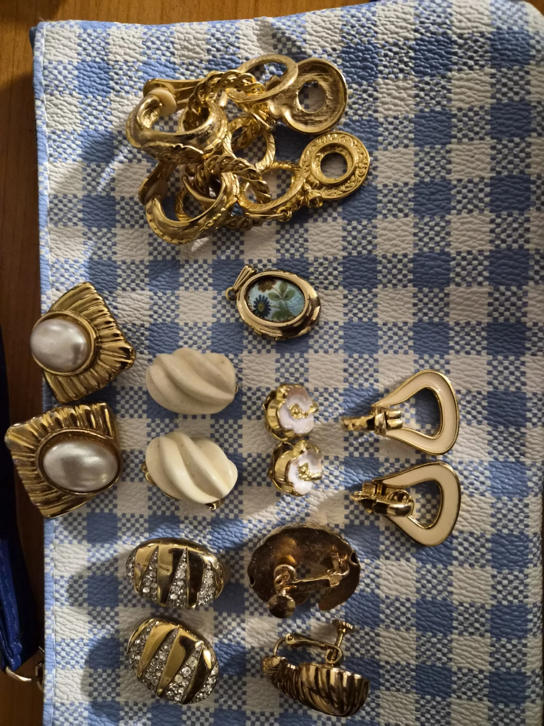 Gold Tone Assorted Costume Jewelry Set