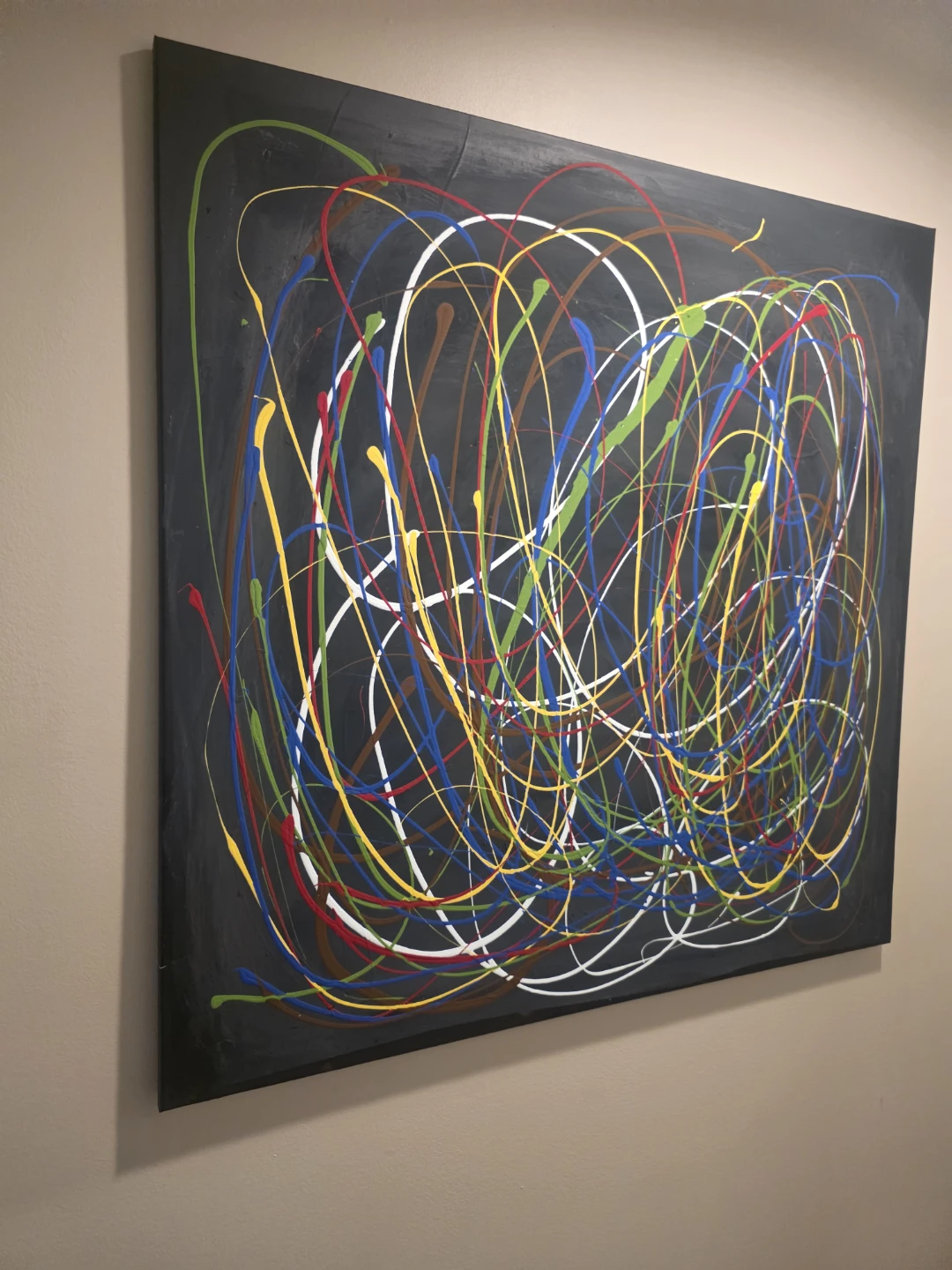 Abstract Splatter Art Painting