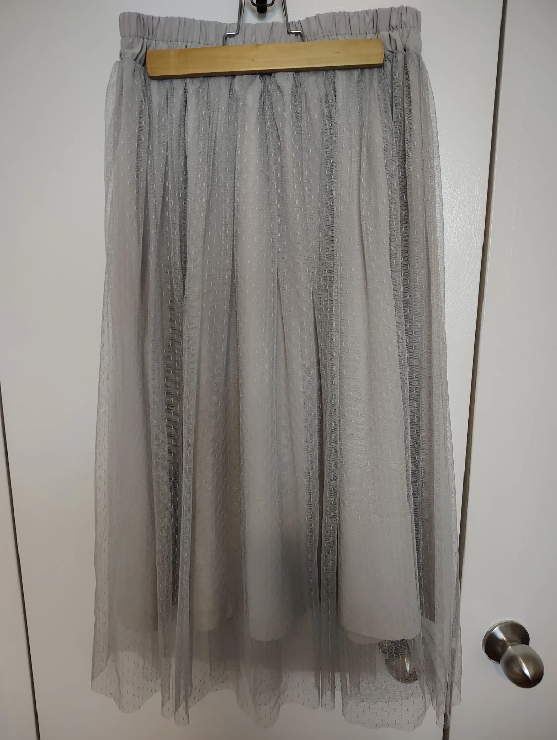 Summer Sale 🔥 Gray Tulle Maxi Skirt - Elegant Women's Skirt - photo 2
