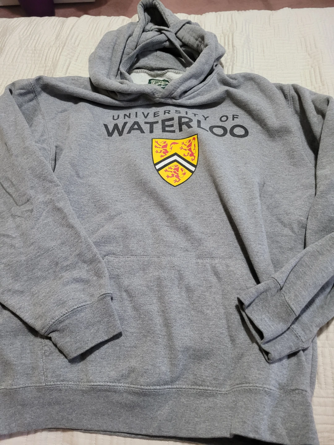 University of Waterloo Grey Hoodie - photo 2