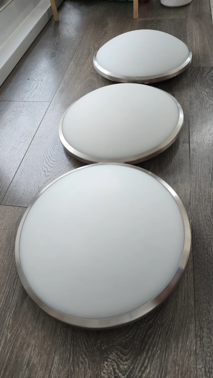Set of 3 Matching Flush Mount Ceiling Lights - photo 2