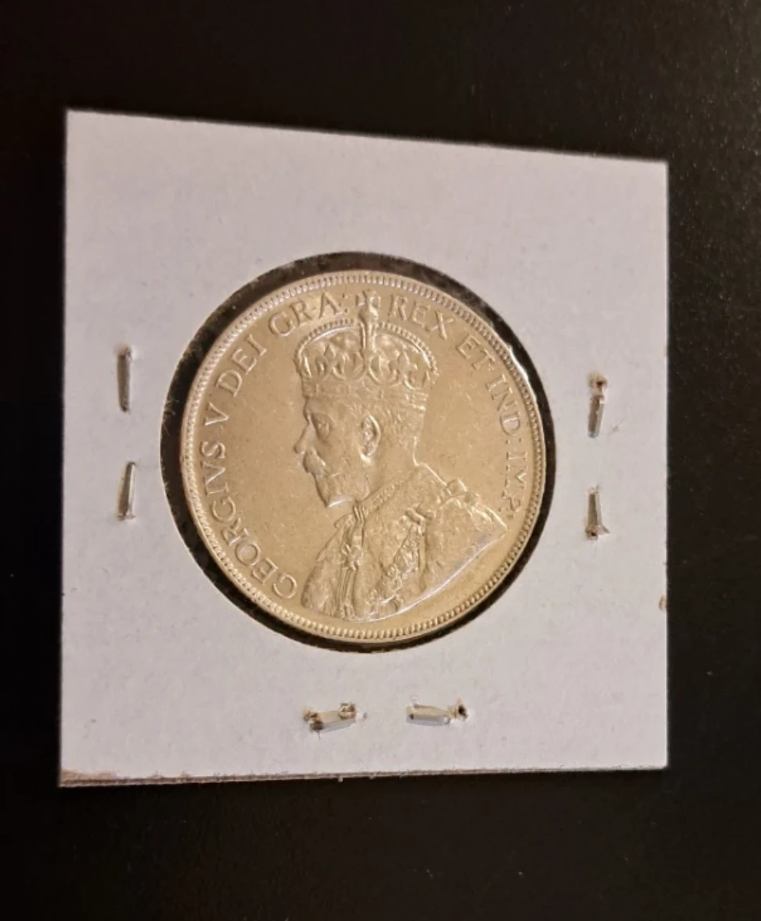 1918C Newfoundland 50 Cents, Silver Coin, AU - photo 5