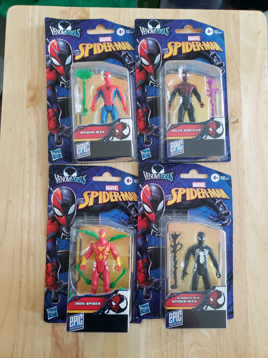 Marvel Spider-Man Action Figures (4-Pack)