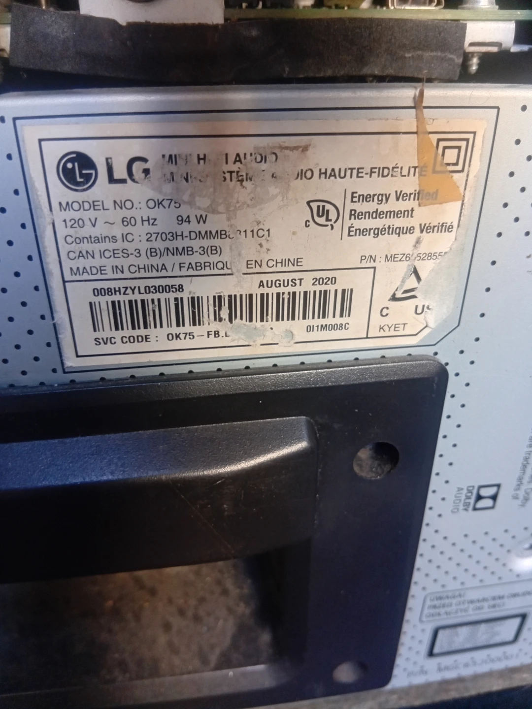 LG XBOOM OK75 Bluetooth Party System with CD Player - photo 4