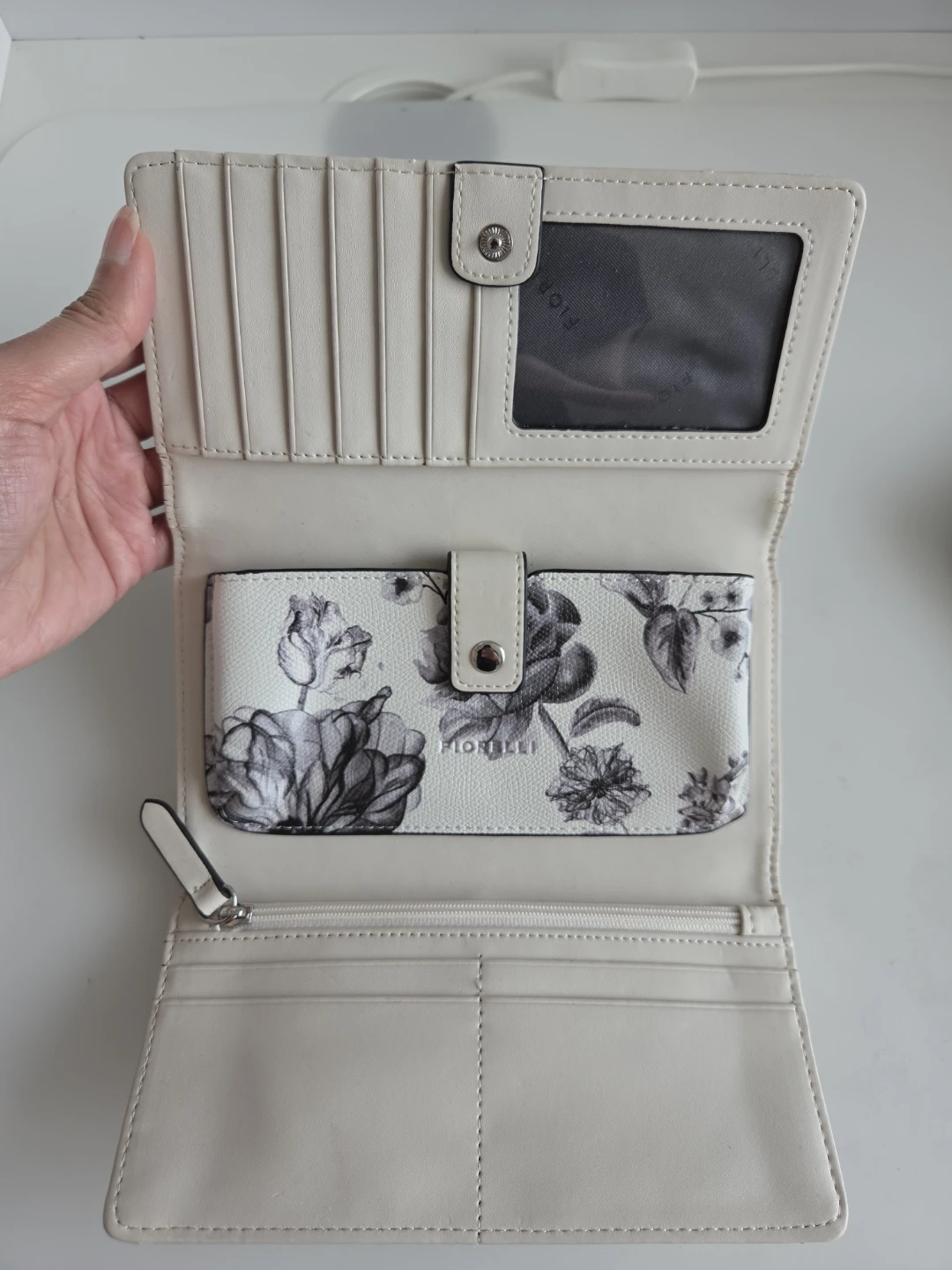 Fiorelli Floral and Brown Faux-Croc Wallet Set - photo 3