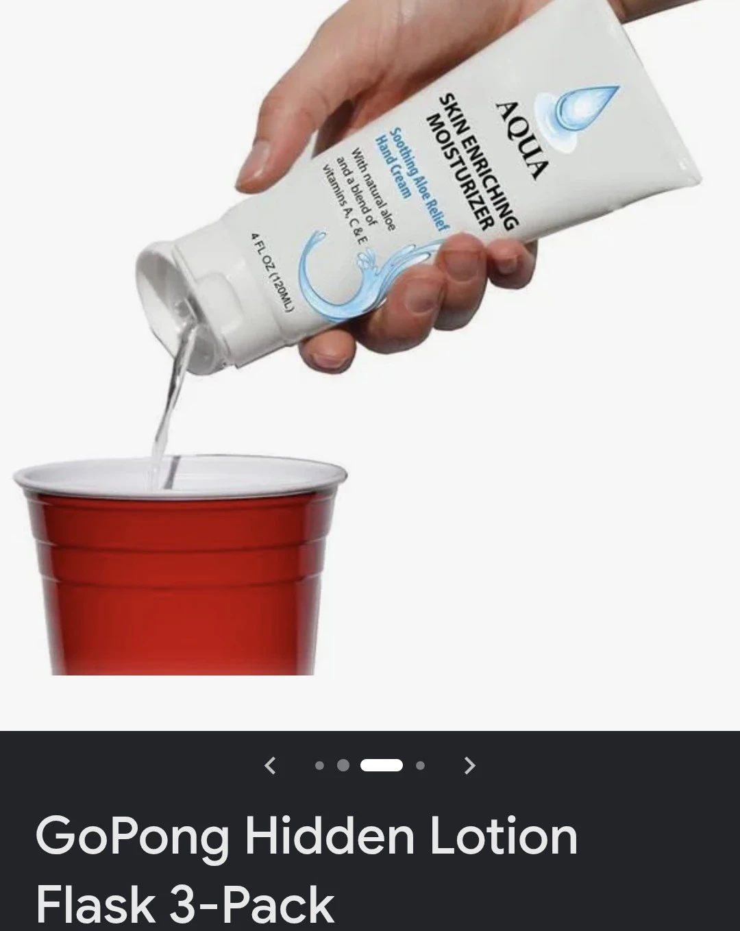 GoPong Lotion Flask 3 Pack - photo 3
