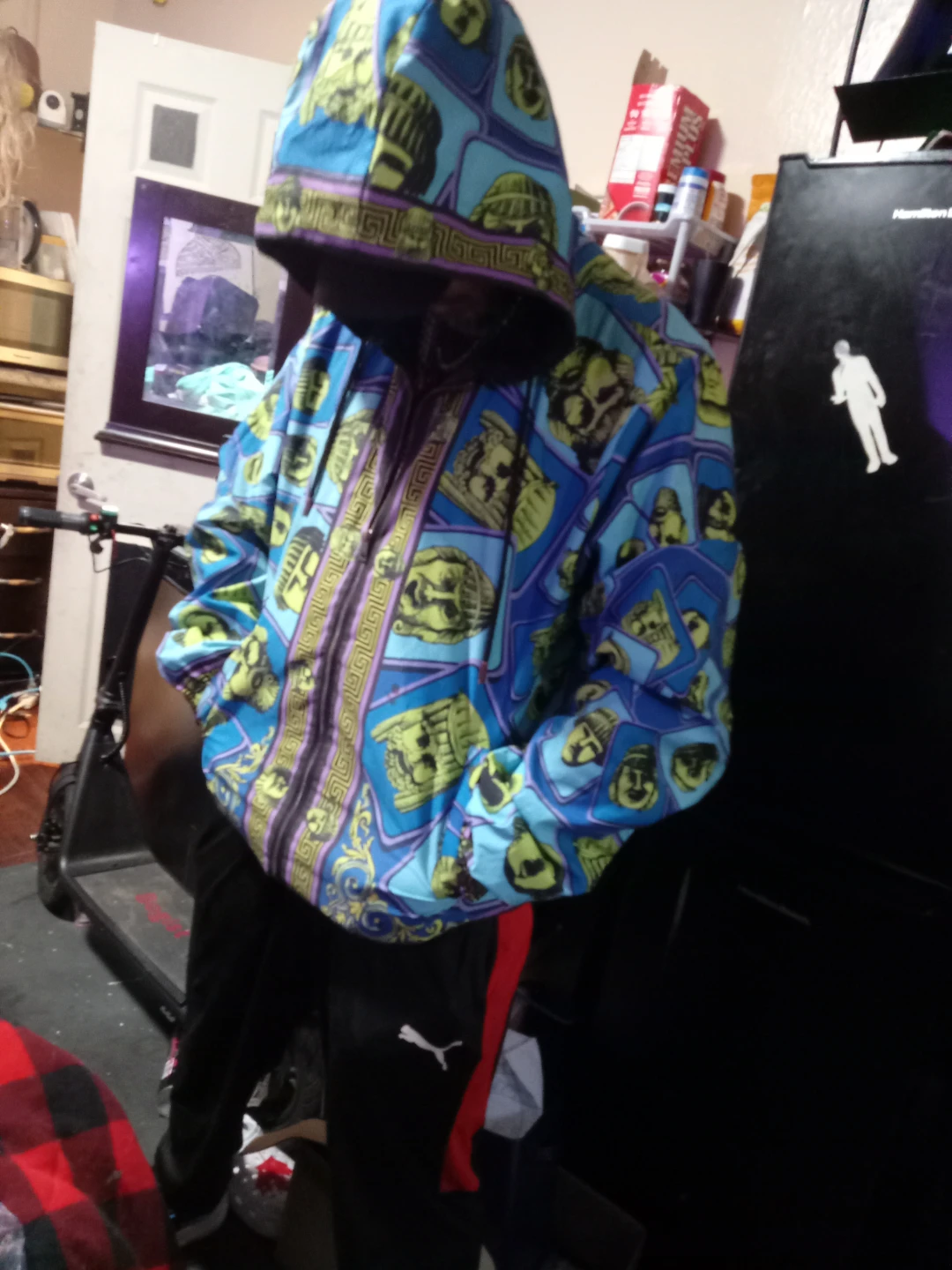 Versace Hooded Jacket with All-Over Print - photo 2