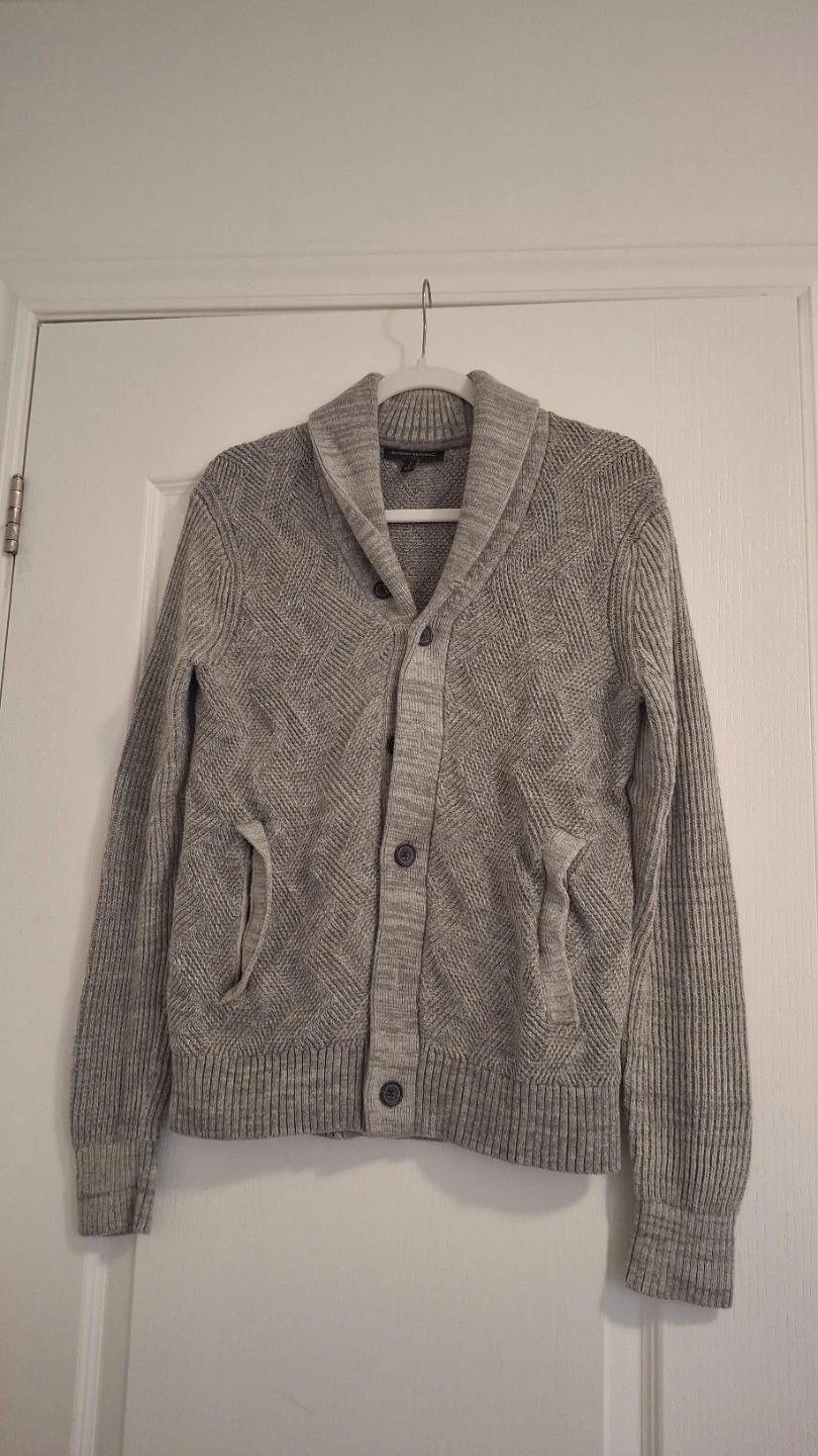 Banana Republic Grey Knit Cardigan