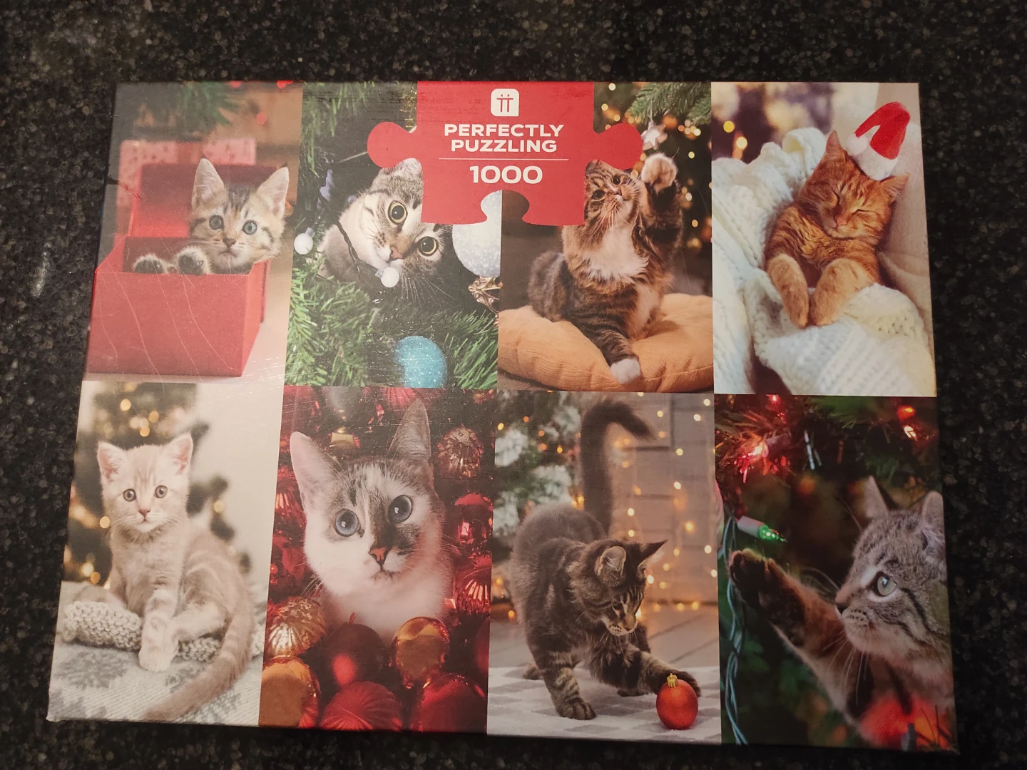 Talking Tables Christmas Cat Puzzle - 1000 Pieces
