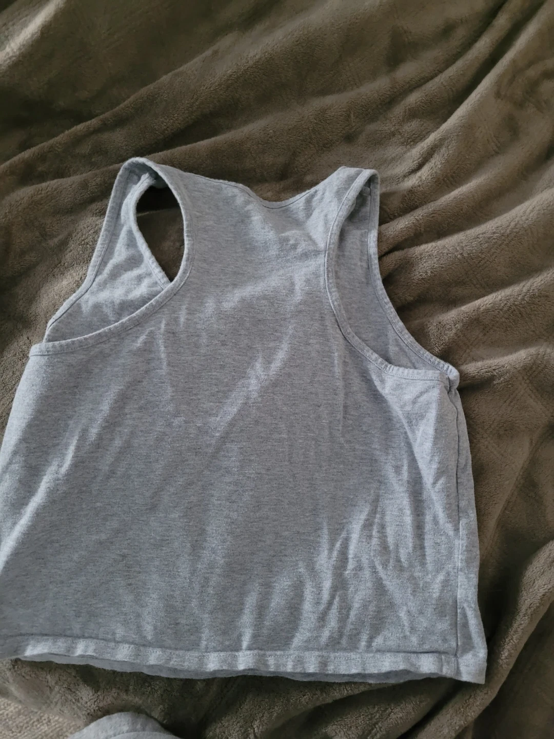 Grey Racerback Tank Top - photo 2