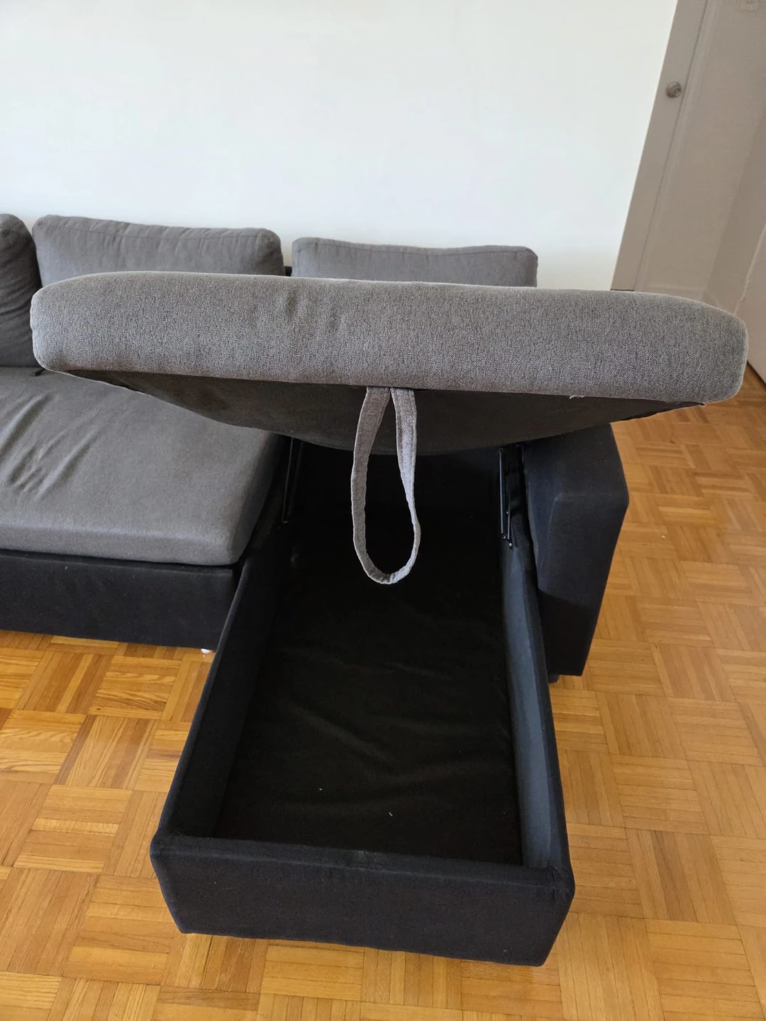 Grey Sectional Sofa with Storage - photo 5