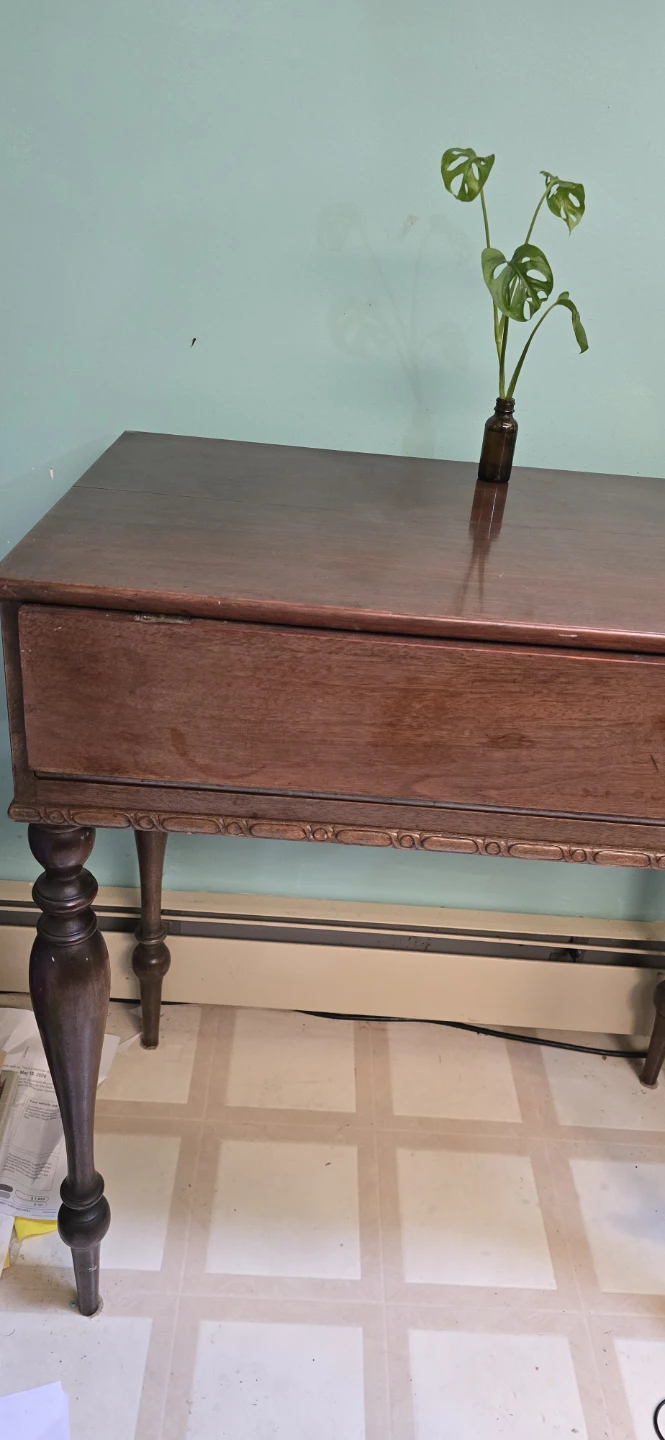 Antique Wooden  Desk with Shelves - photo 3