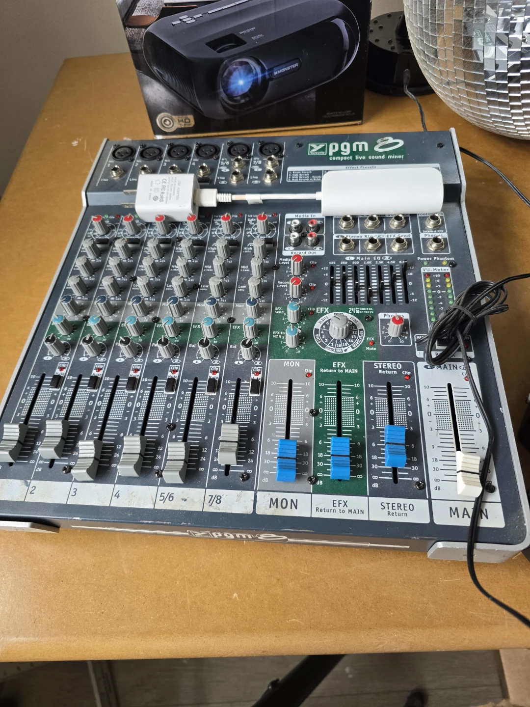 Complete DJ/PA System with Speakers, Mixer, and Cables