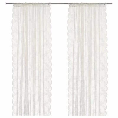 🪟IKEA White Lace Curtains🪟